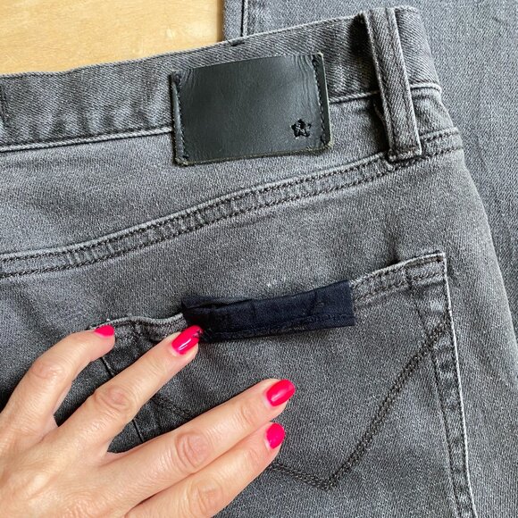 John Varvatos mens gray "wight" skinny jeans sz 32 - Picture 7 of 9